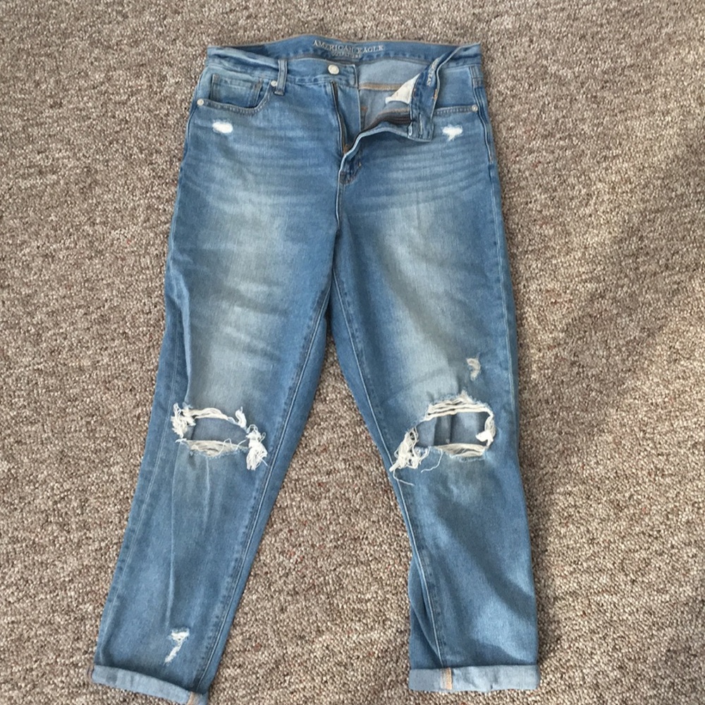 AE Ripped High-waisted Mom Jeans